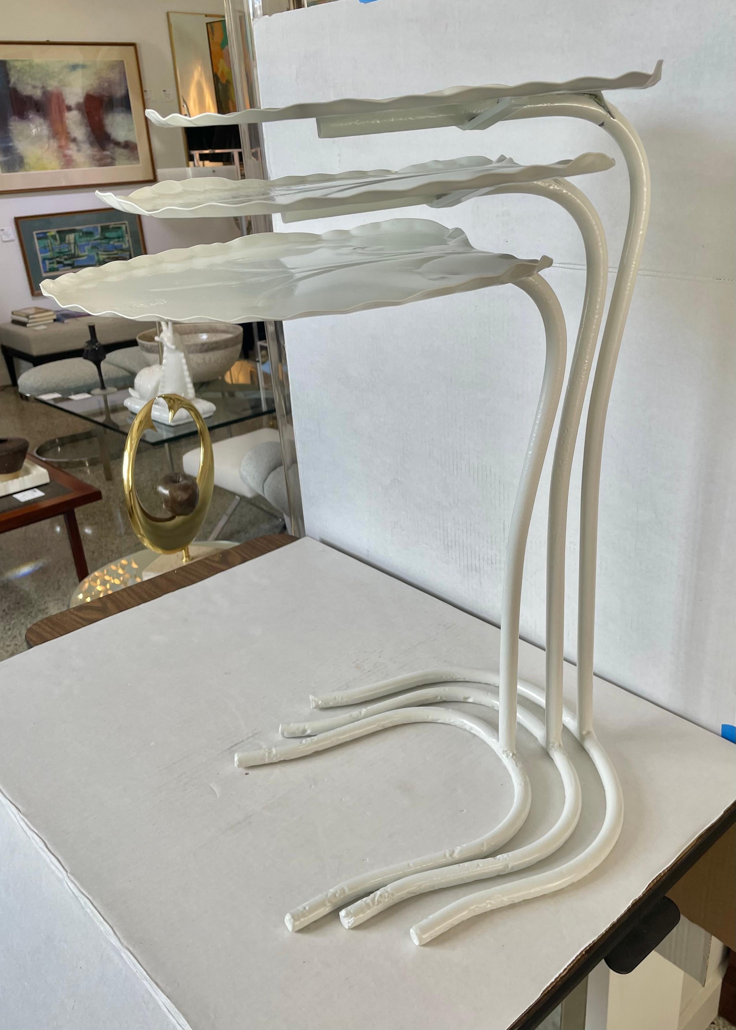American Salterini Set of Lily Pad Nesting Tables For Sale