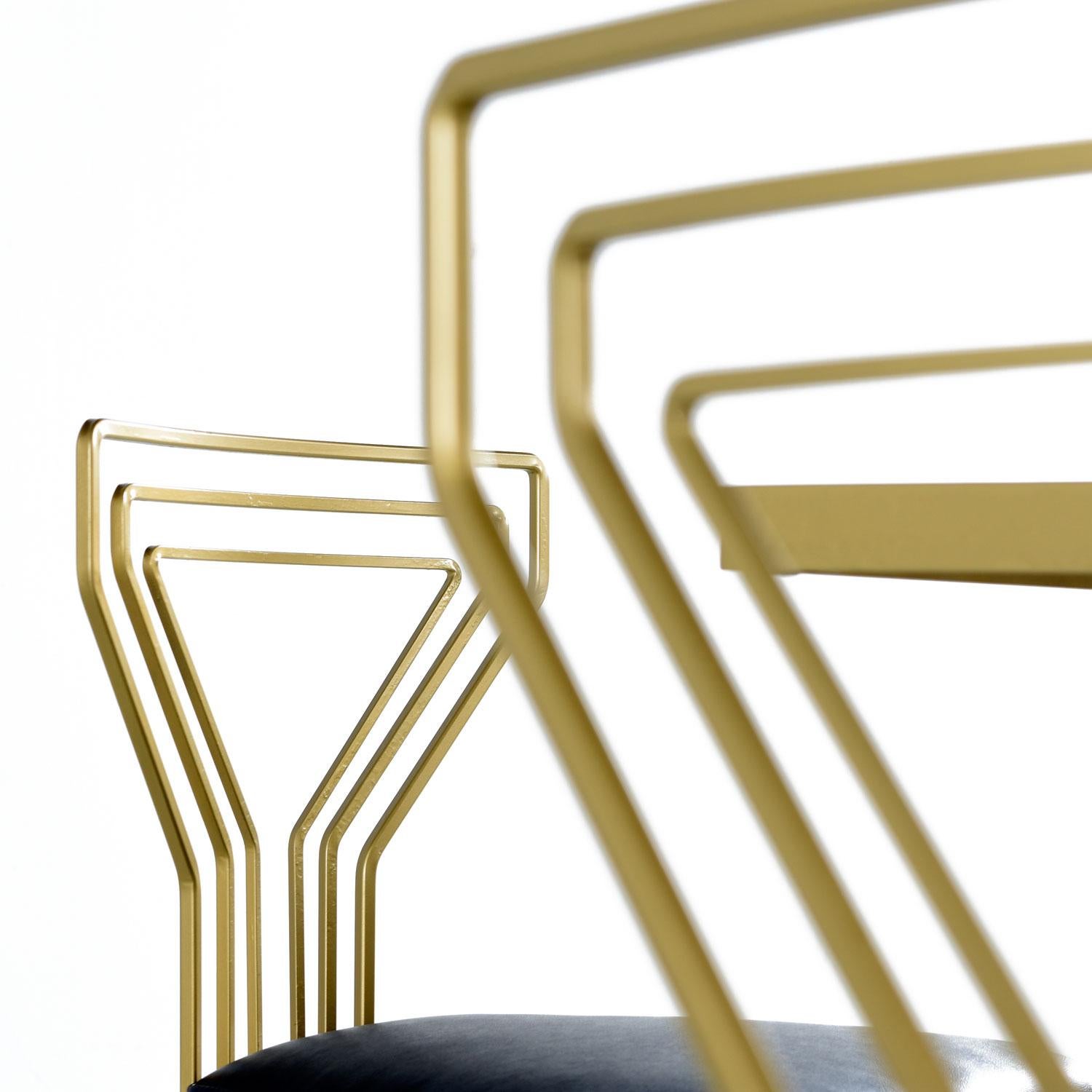 Salterini Style Art Deco / Modern Goldlackiert Vergoldet Metall Glasplatte Dinette Set im Angebot 2
