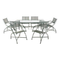 Salterini Style Wrought Iron Patio Garden Dining Set