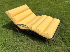 Salterini Wrought Iron Mount Vernon Double Chaise Lounge 1940s