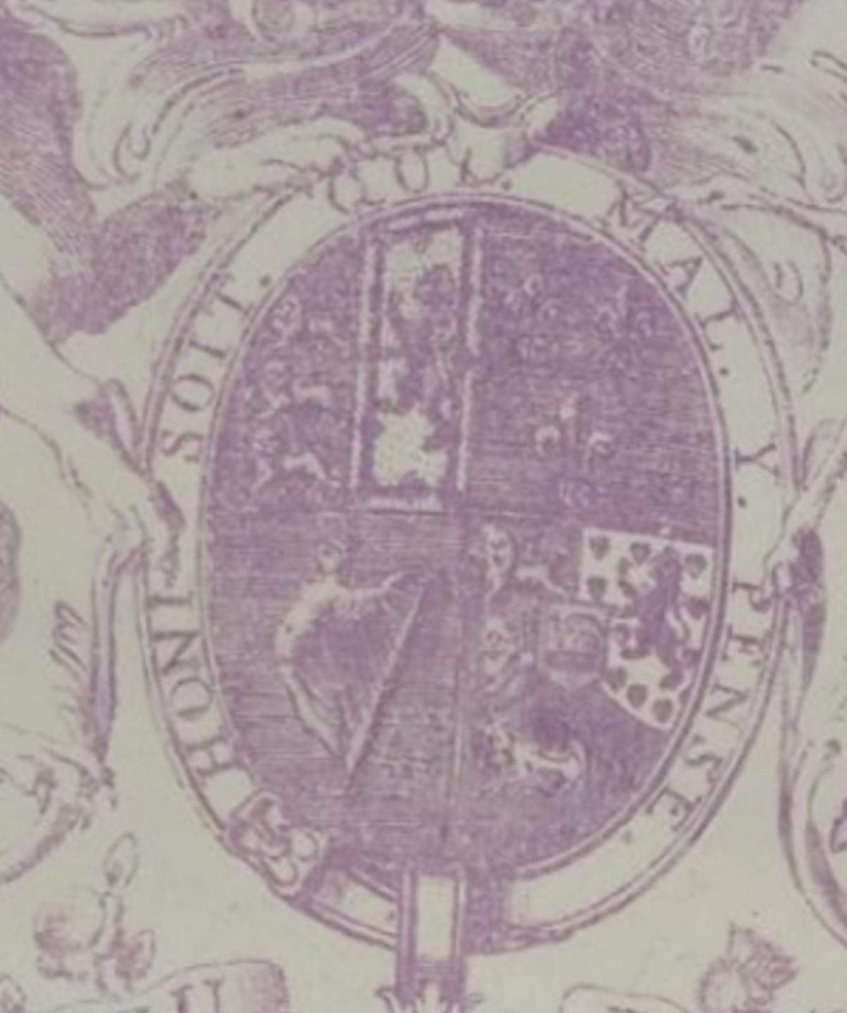 Salzglasurplatte, aus einem Service für König Georg III., englisch, um 1760 (Geformt) im Angebot