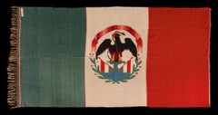 Saltillo Serape, in the Form of the Mexican National Flag, ca 1885-1910