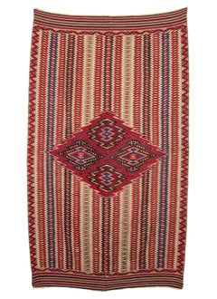 Saltillo Serape Mexican Blanket, 19th Century