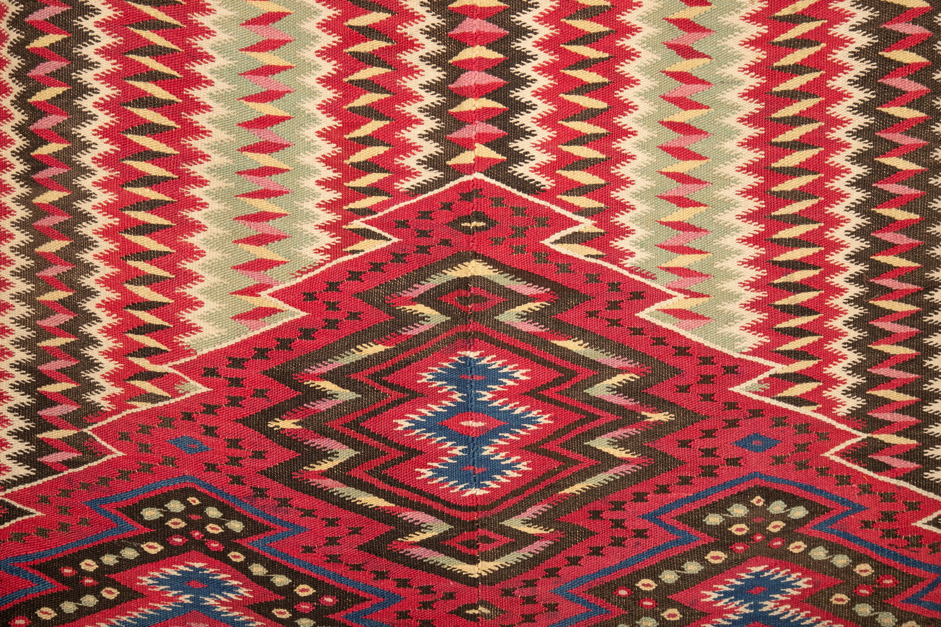 Mexicain Couverture mexicaine Saltillo Serape, 19e siècle en vente