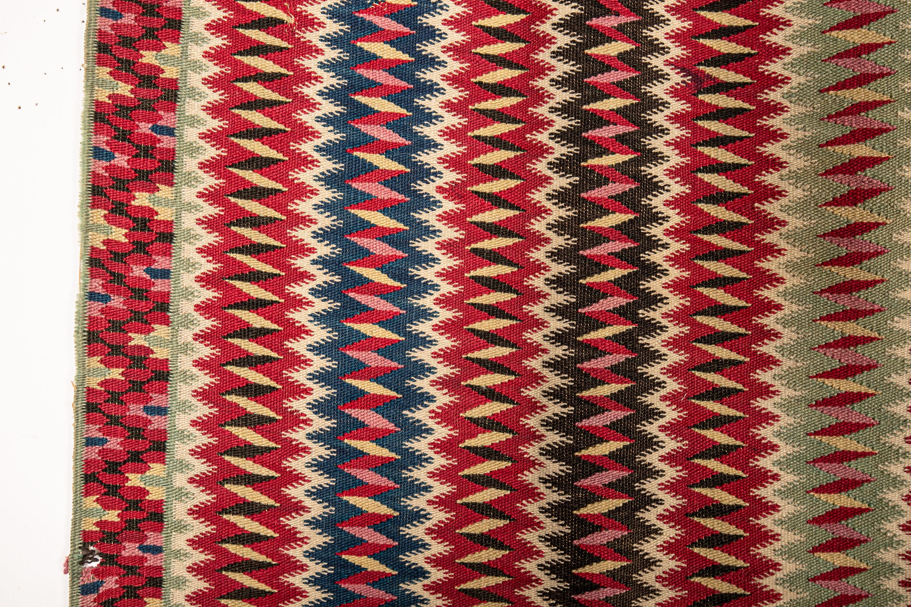 American Colonial Saltillo Serape Mexican Blanket, 19th Century For Sale