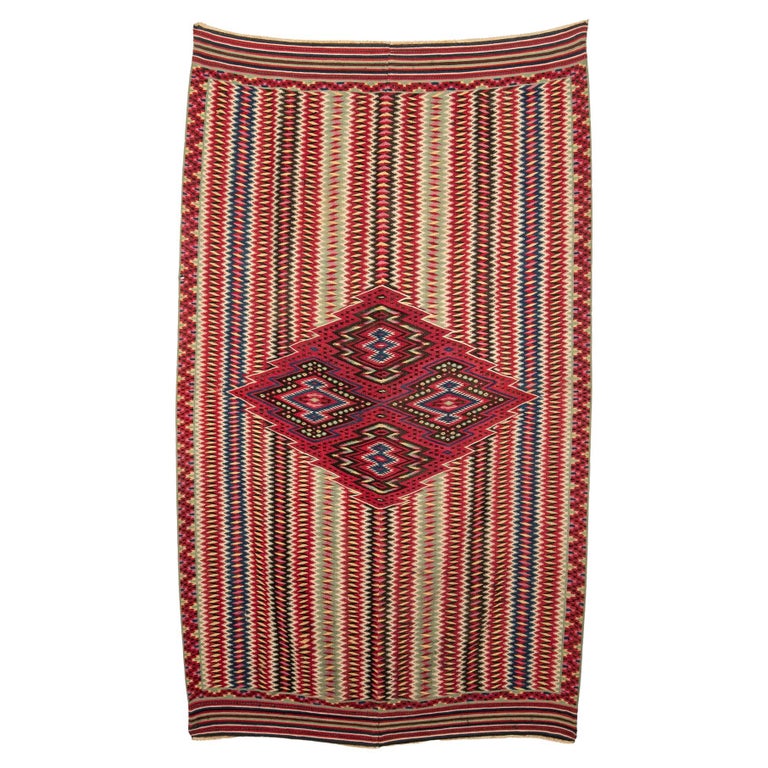 Saltillo Serape Mexican Blanket, 19th Century For Sale at 1stDibs