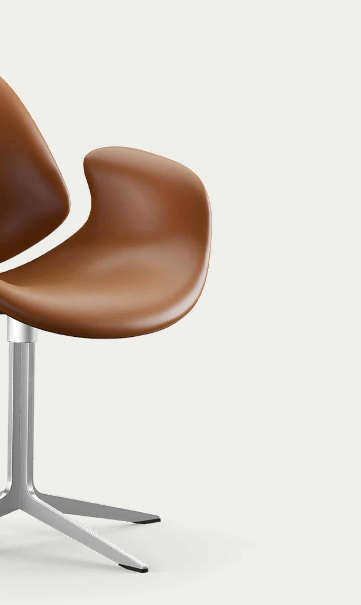 Salto and Sigsgaard Council Chair Walnut, Upholstery: Cognac For One Collection For Sale 1