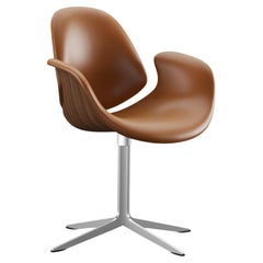 Salto and Sigsgaard Council Chair Walnut, Upholstery: Cognac For One Collection