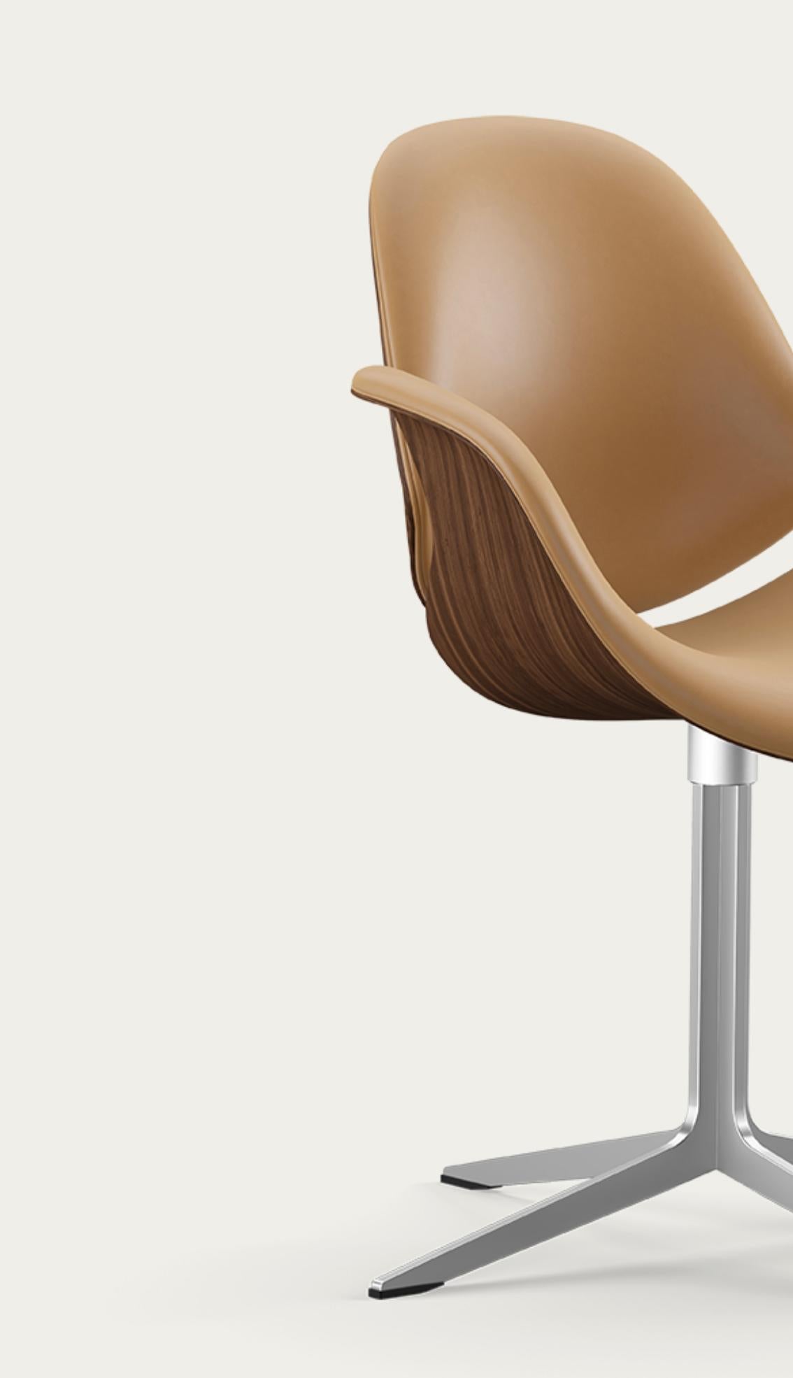 Salto and Sigsgaard Council Chair Walnut, Upholstery: Sand For One Collection For Sale 4