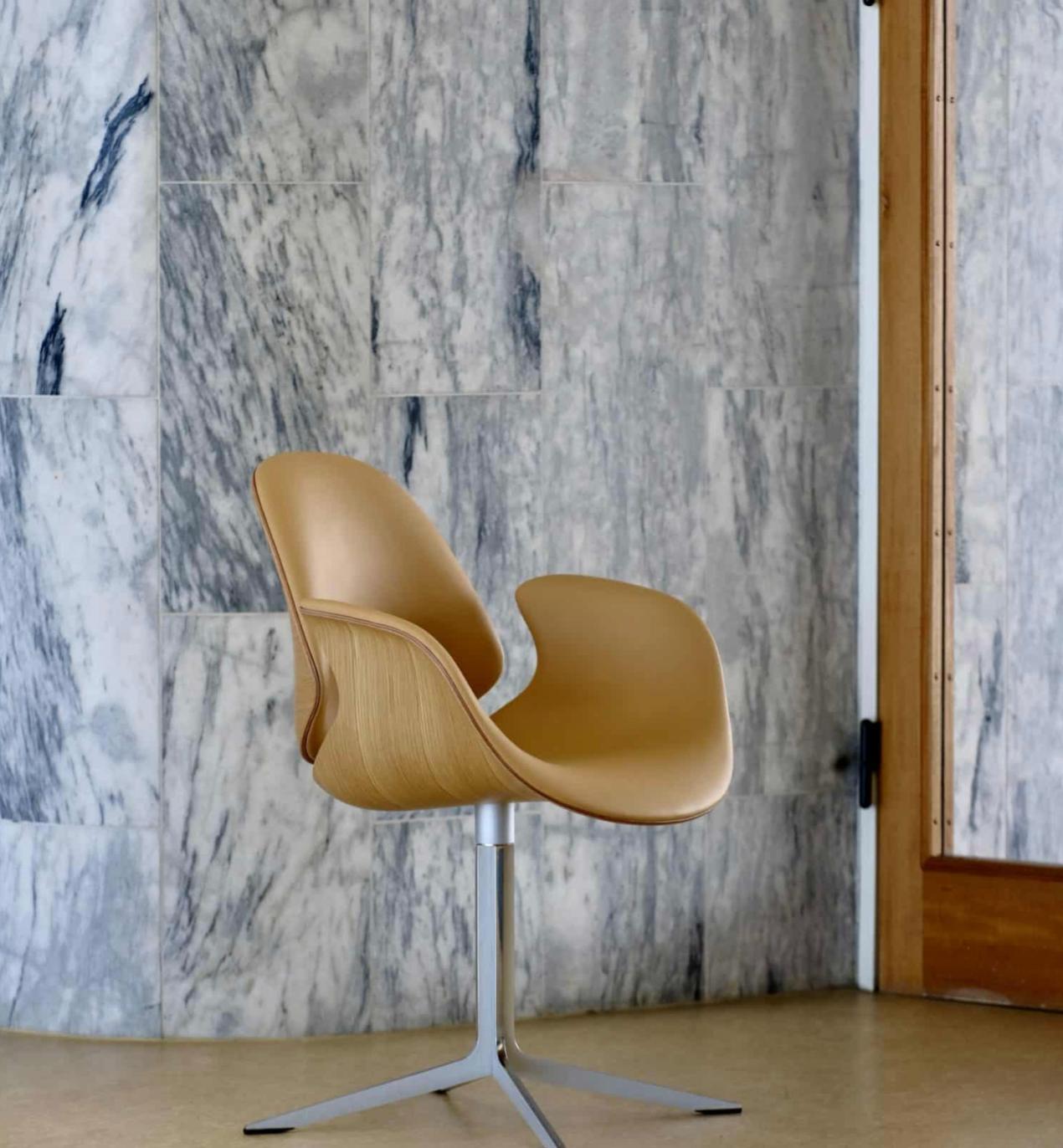 Salto and Sigsgaard Council Chair Walnut, Upholstery: Sand For One Collection For Sale 9