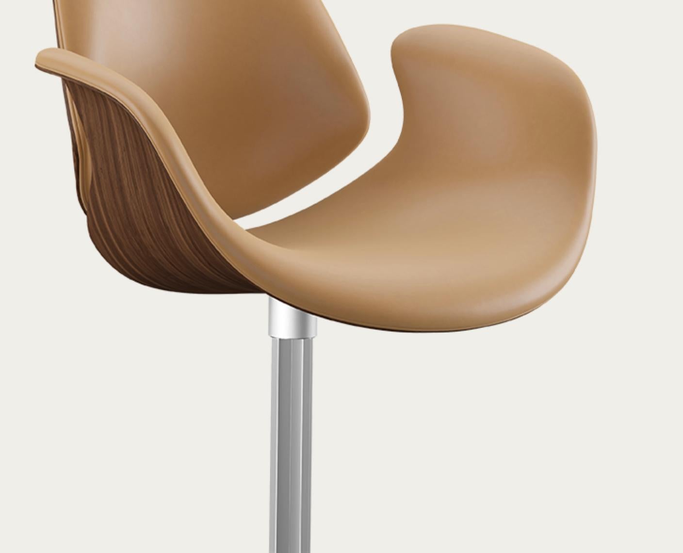 Salto and Sigsgaard Council Chair Walnut, Upholstery: Sand For One Collection For Sale 2