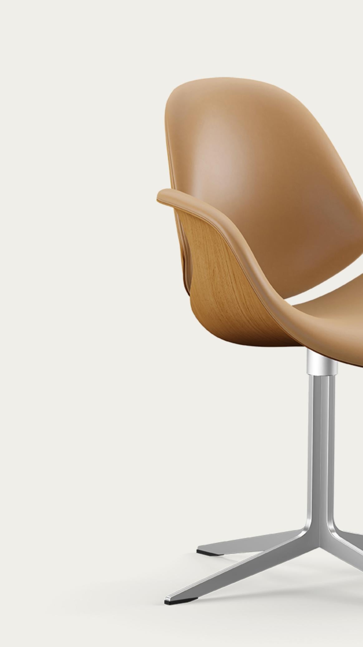 Salto and Sigsgaard Council Chair Wood: Oak, Upholstery: Sand For One Collection For Sale 4