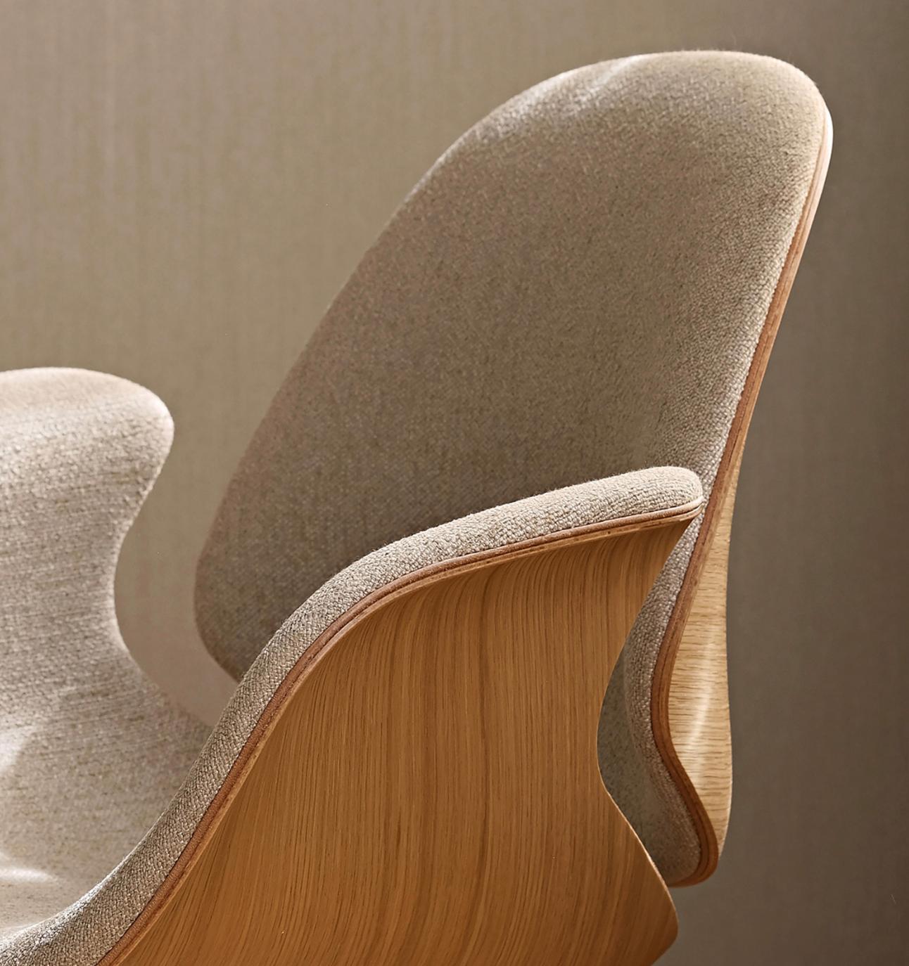 Salto and Sigsgaard Council Chair Wood: Oak, Upholstery: Sand For One Collection For Sale 7