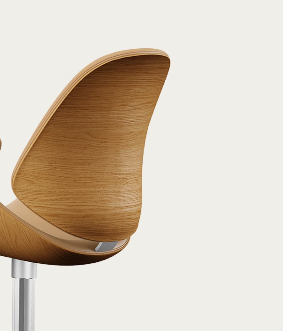 Salto and Sigsgaard Council Chair Wood: Oak, Upholstery: Sand For One Collection In New Condition For Sale In Barcelona, Barcelona