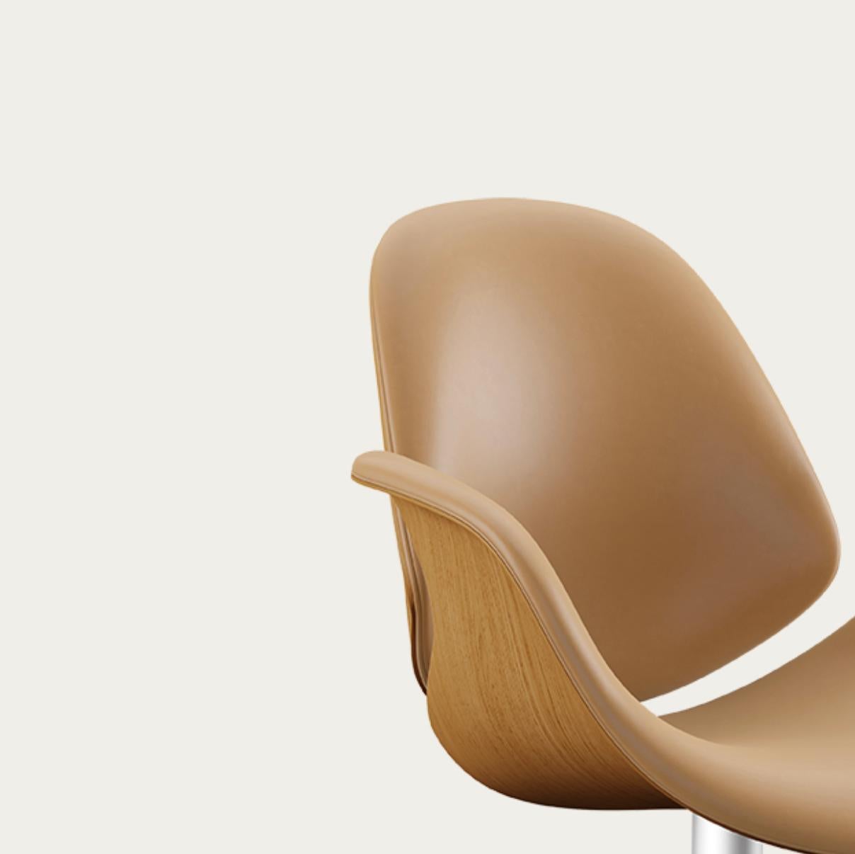 Salto and Sigsgaard Council Chair Wood: Oak, Upholstery: Sand For One Collection For Sale 1