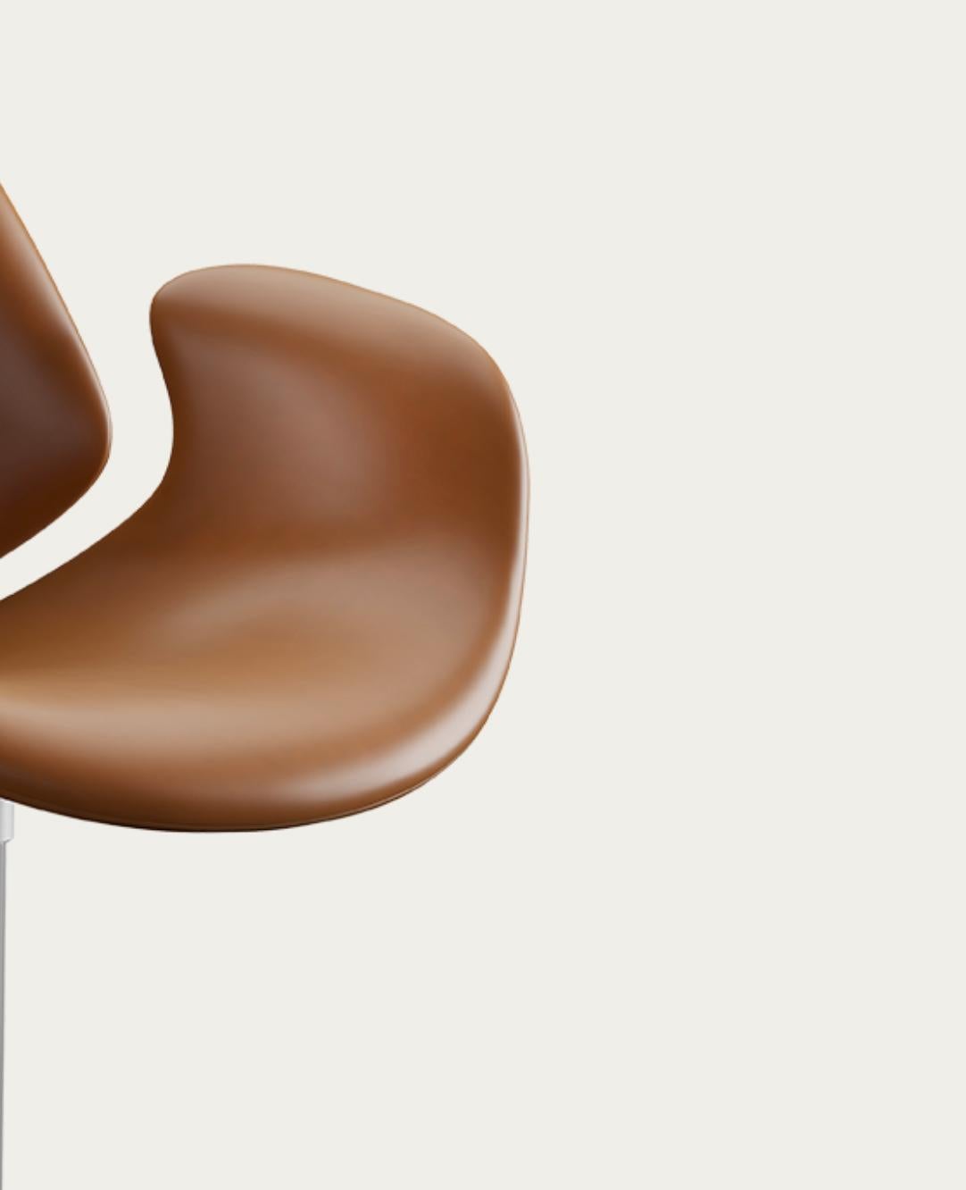 Salto and Sigsgaard Council Chair Wood:Oak Upholstery: Cognac For One Collection For Sale 3