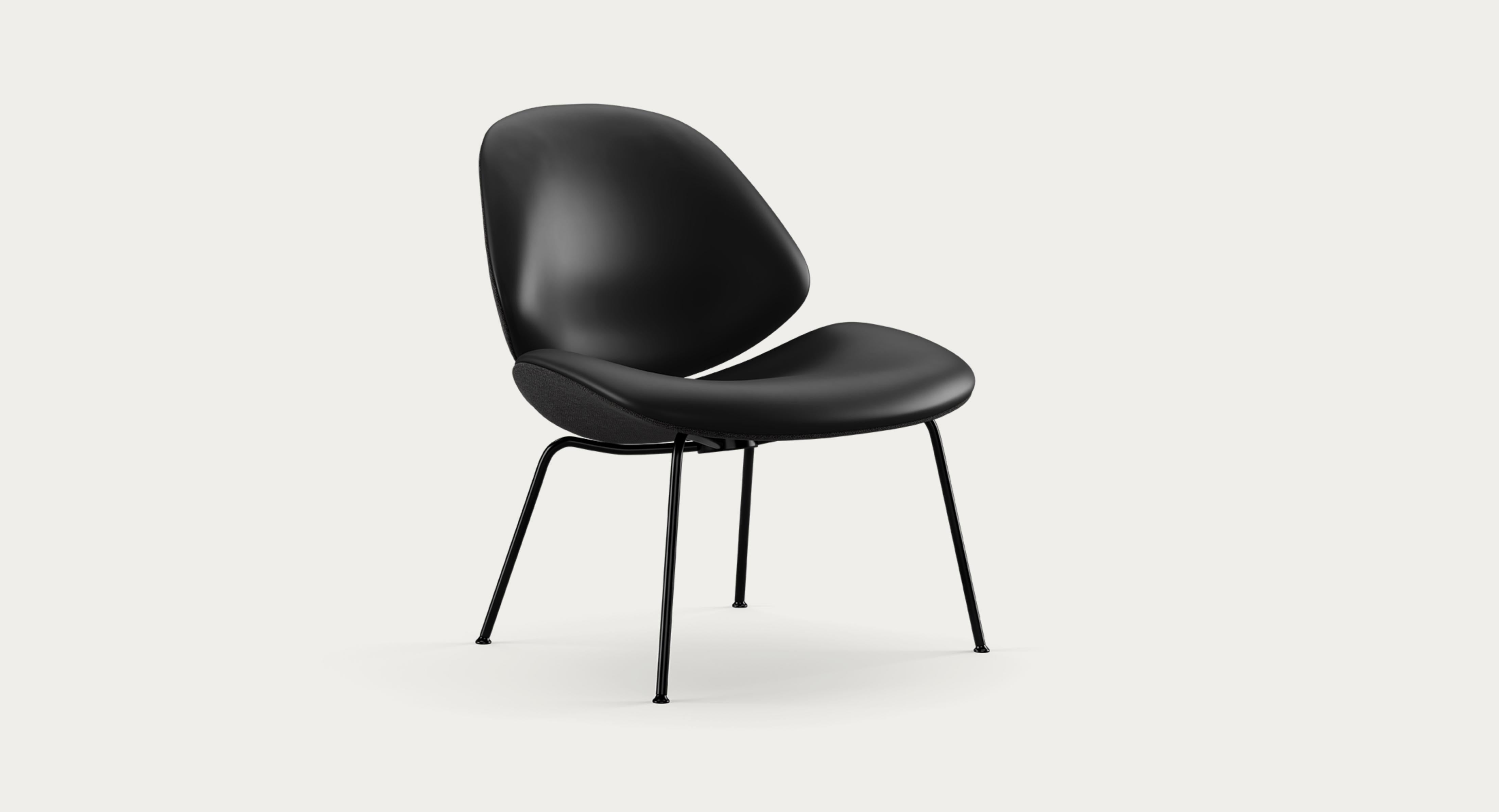 Salto and Sigsgaard Council Family Lounge Chair Legs: Black Duo Upholstery: Front: Nevada Black + Back: Re-wool 198 For One Collection 

The Council Family Lounge Chair is the ideal seating option for relaxed furnishing, whether in a professional or