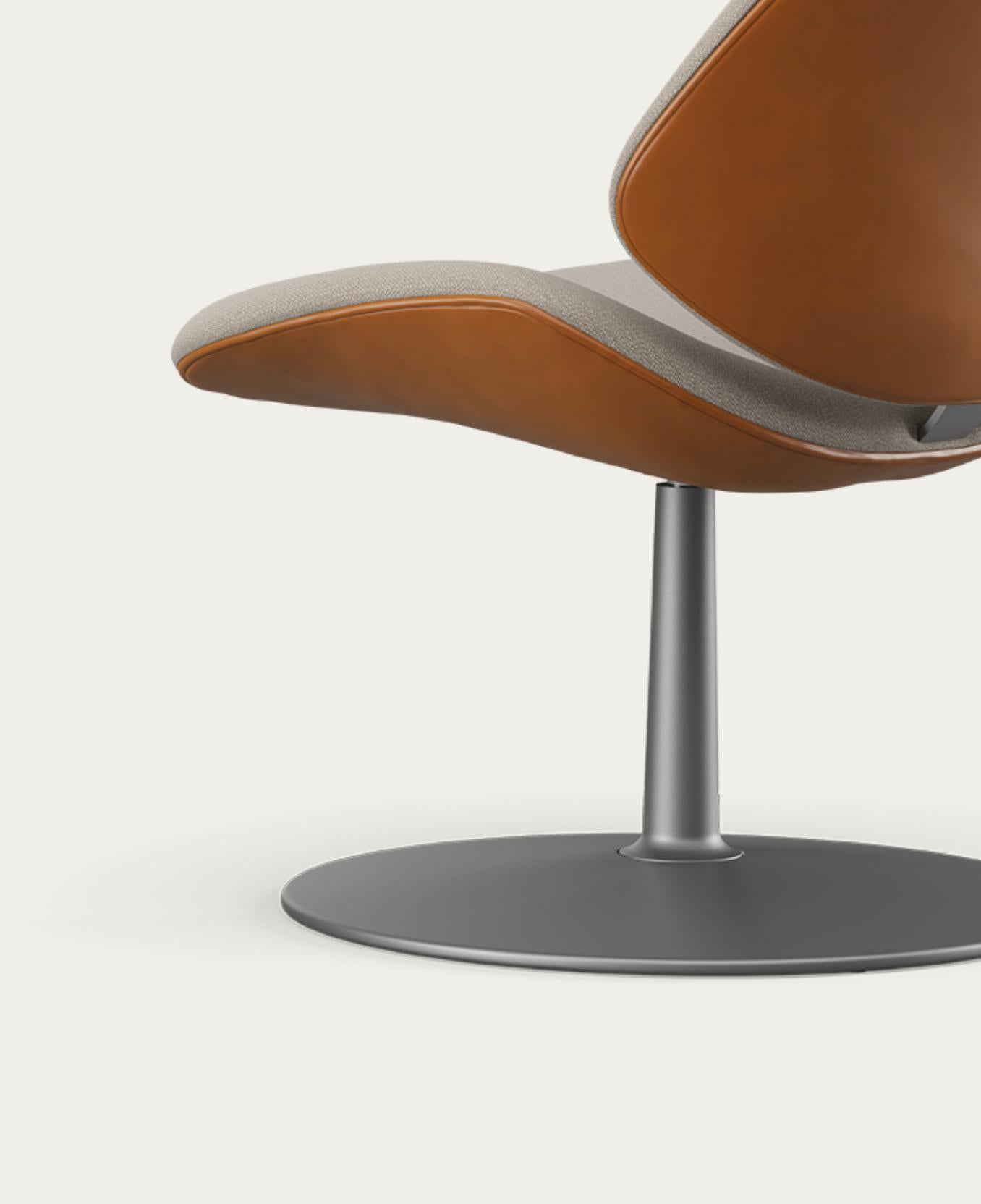 Contemporary Salto and Sigsgaard Council Family Lounge Chair, Pedestral For One Collection For Sale
