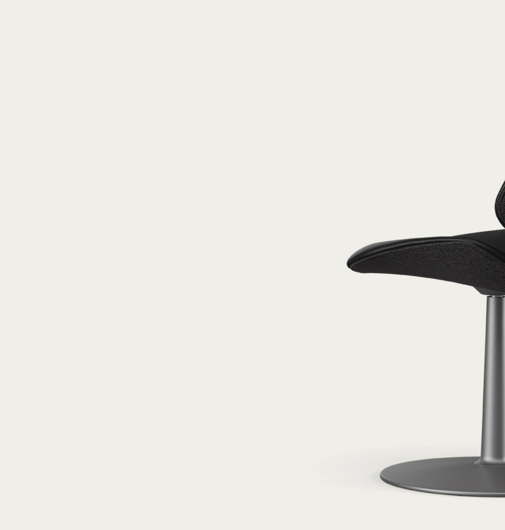 Contemporary Salto and Sigsgaard Council Family Salon Chair Nevada Black For One Collection For Sale