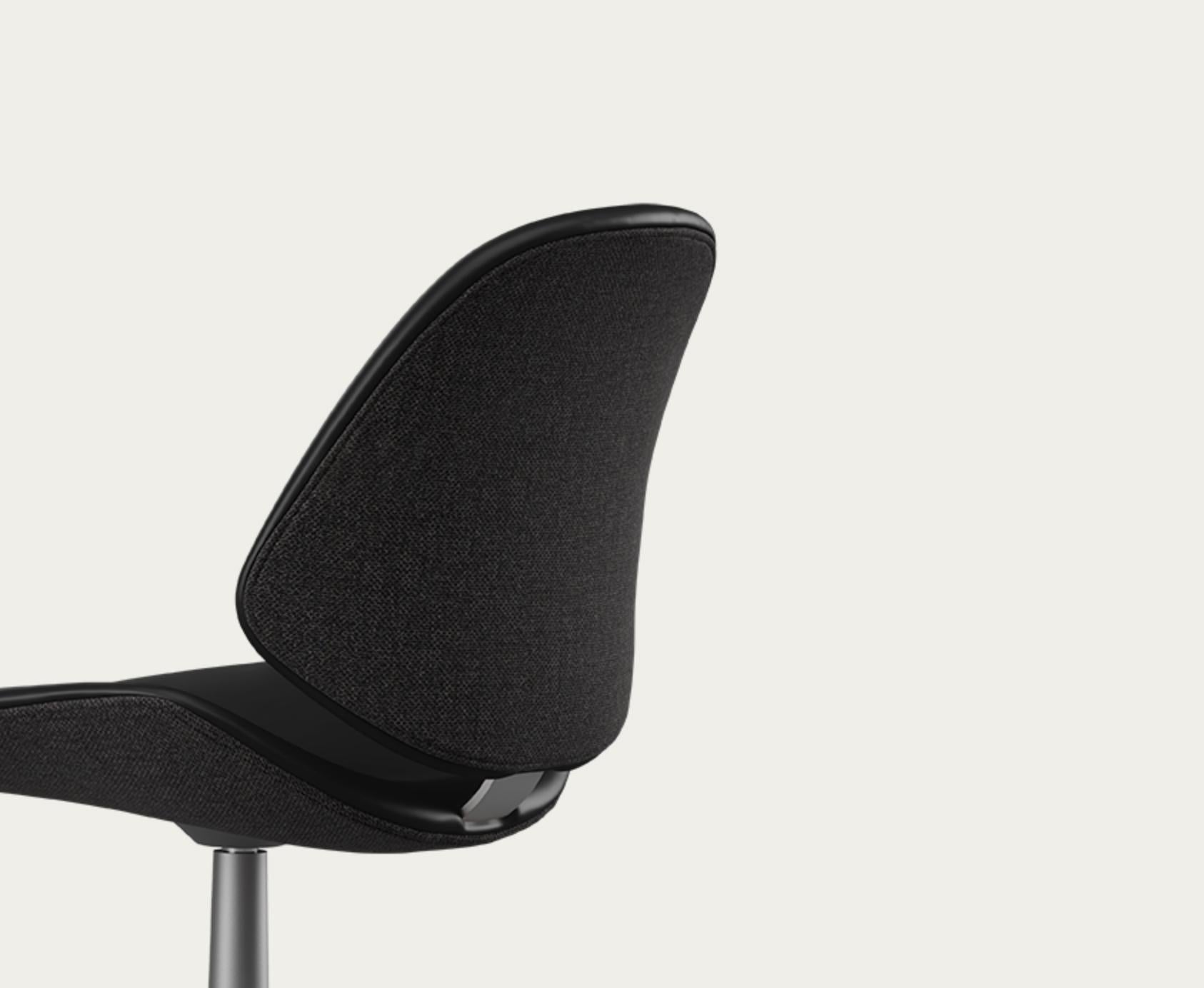 Leather Salto and Sigsgaard Council Family Salon Chair Nevada Black For One Collection For Sale