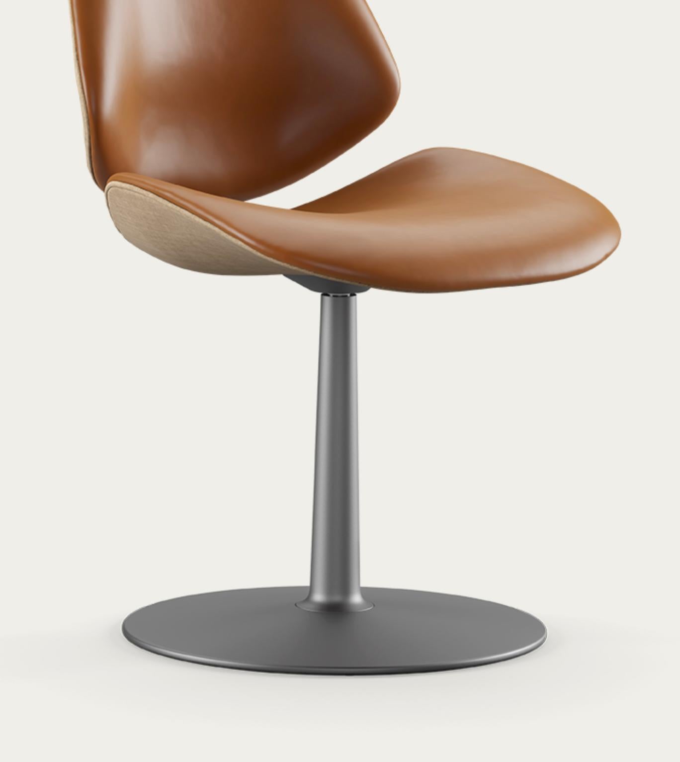 Salto and Sigsgaard Council Family Salon Chair Nevada Cognac For One Collection For Sale 3