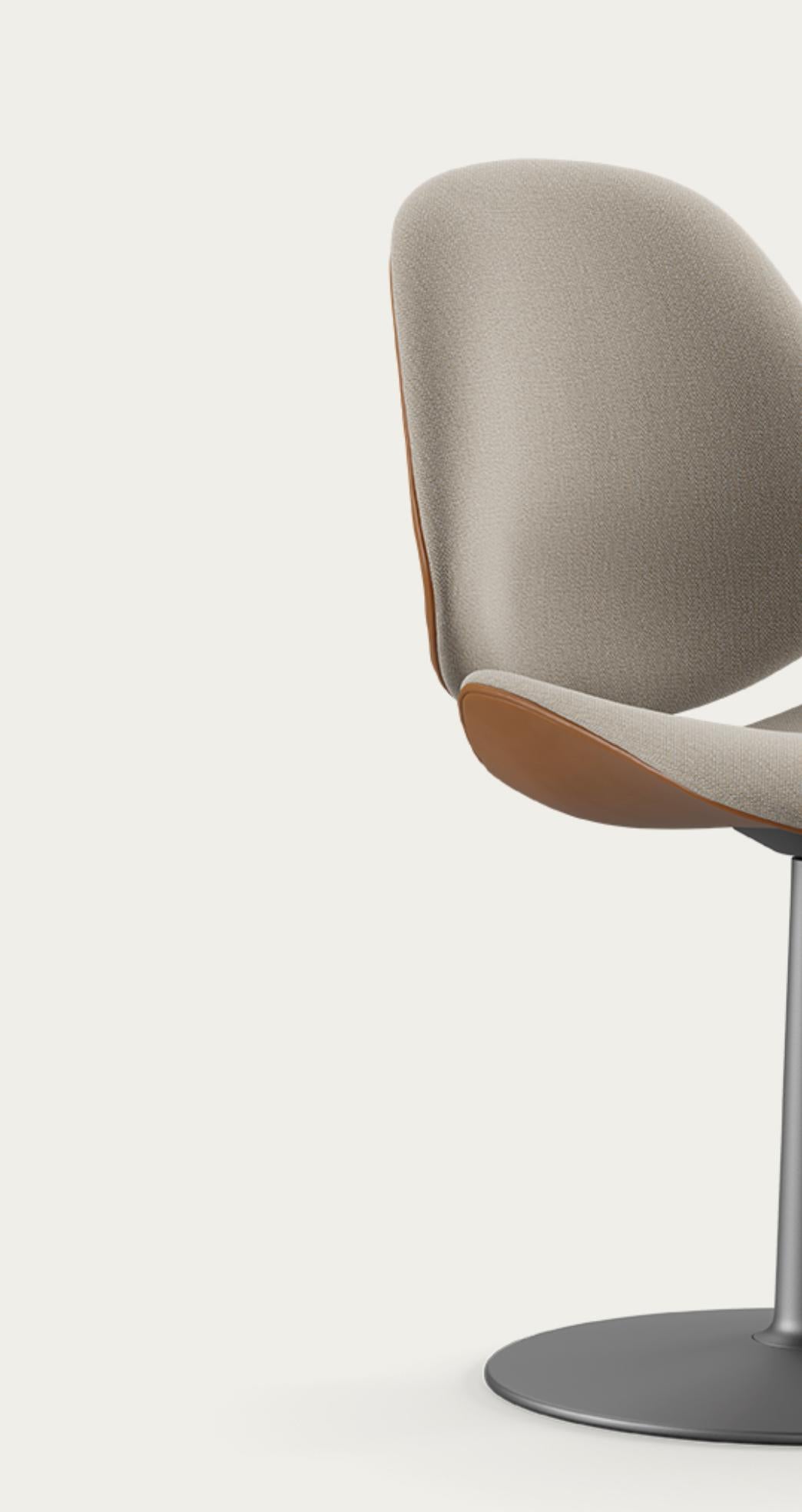 Salto and Sigsgaard Council Family Salon Chair Nevada Cognac For One Collection For Sale 4