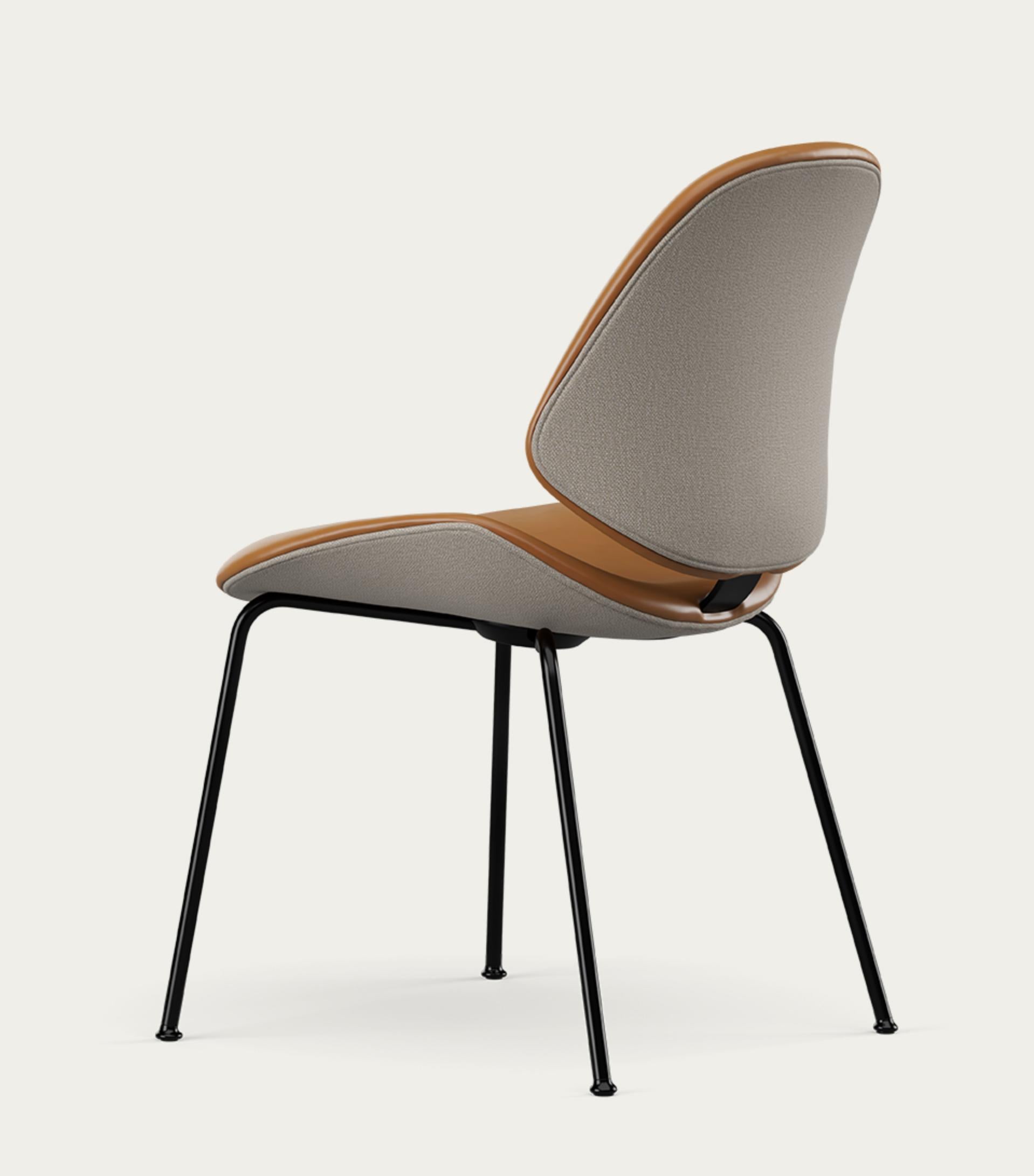 Mid-Century Modern Salto and Sigsgaard Council Family Salon Chair Nevada Cognac For One Collection For Sale