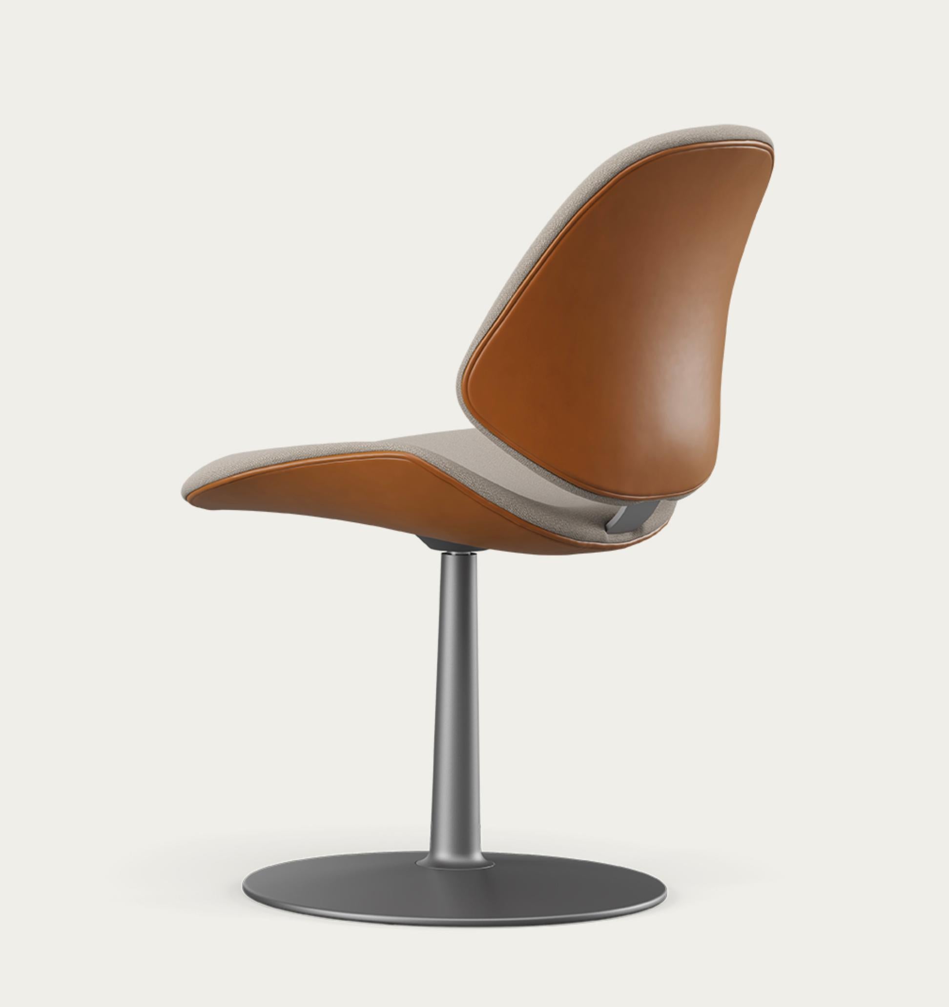 Mid-Century Modern Salto and Sigsgaard Council Family Salon Chair Nevada Cognac For One Collection For Sale