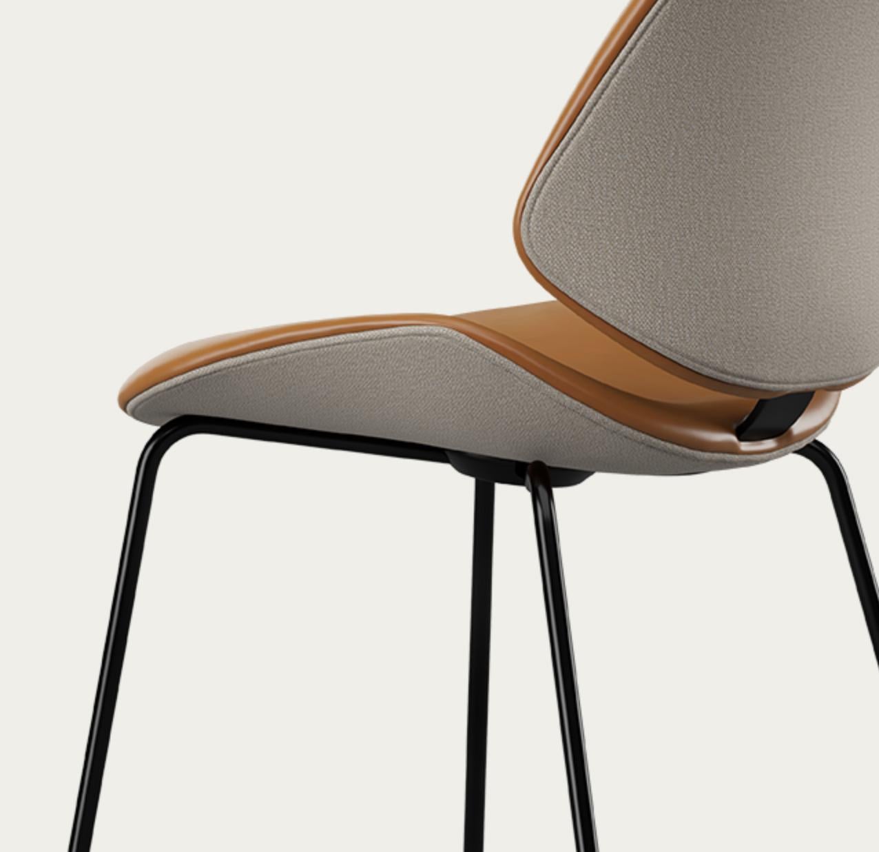 Contemporary Salto and Sigsgaard Council Family Salon Chair Nevada Cognac For One Collection For Sale