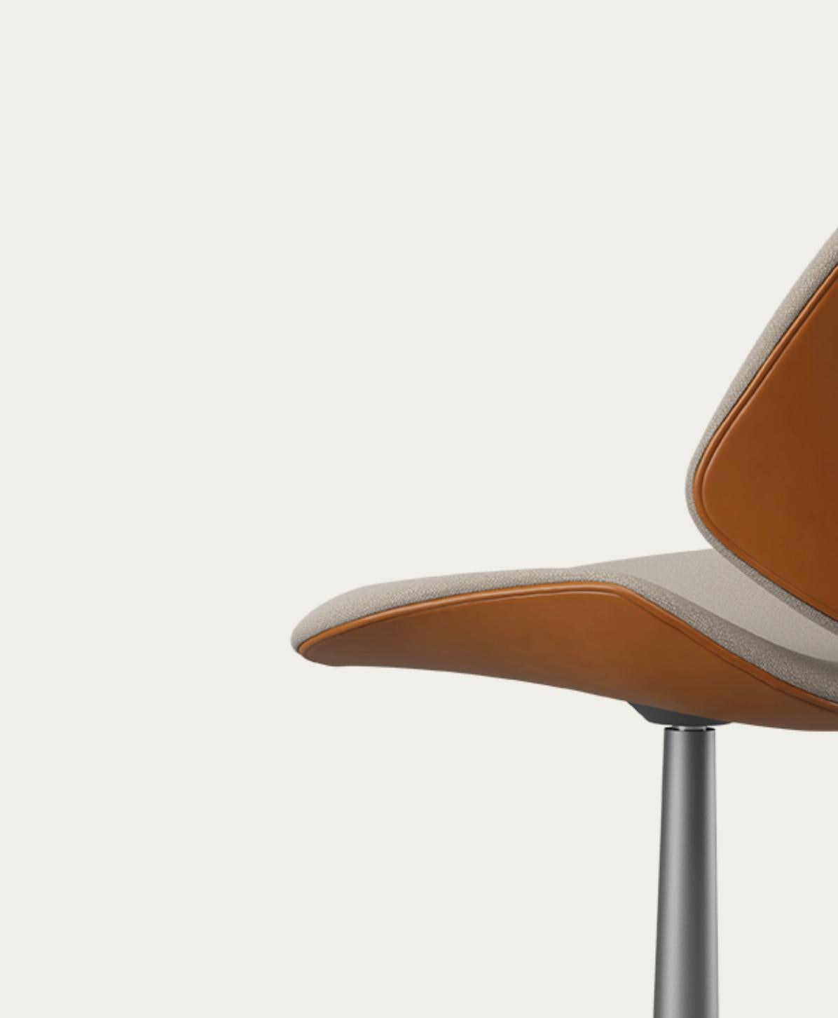 Contemporary Salto and Sigsgaard Council Family Salon Chair Nevada Cognac For One Collection For Sale
