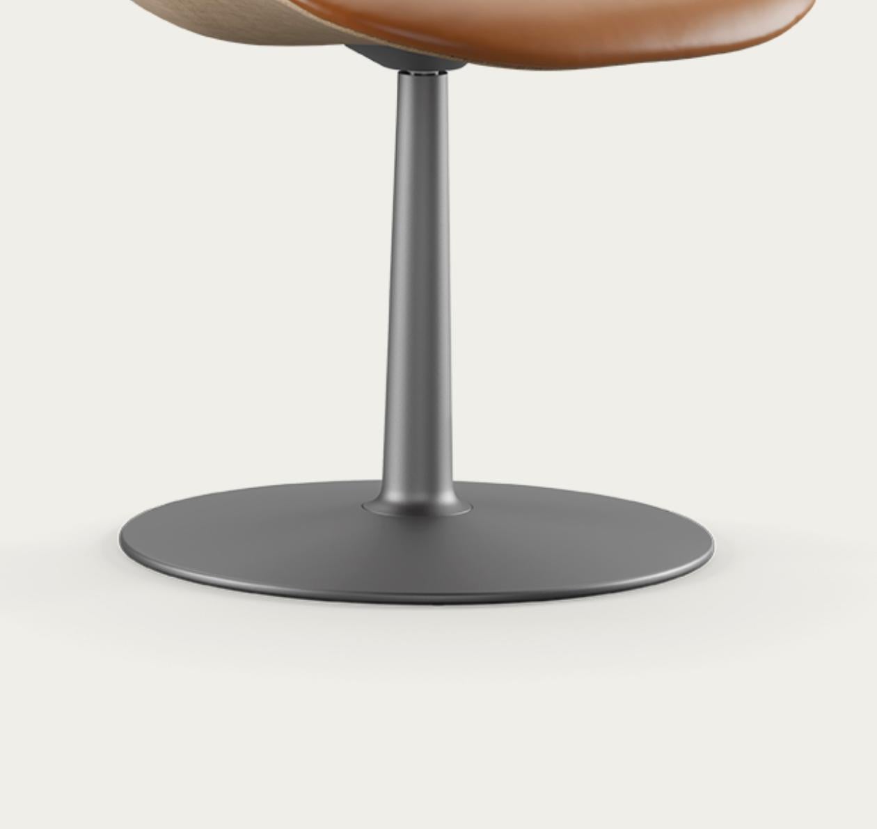 Leather Salto and Sigsgaard Council Family Salon Chair Nevada Cognac For One Collection For Sale