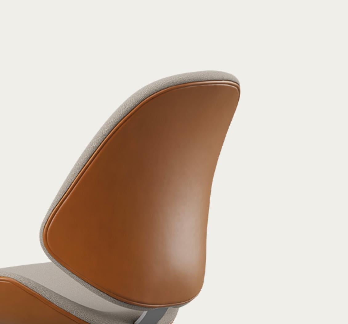 Fabric Salto and Sigsgaard Council Family Salon Chair Nevada Cognac For One Collection For Sale