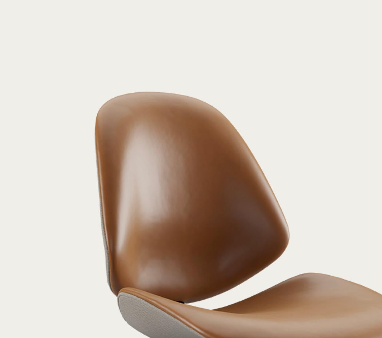 Salto and Sigsgaard Council Family Salon Chair Nevada Cognac For One Collection For Sale 1