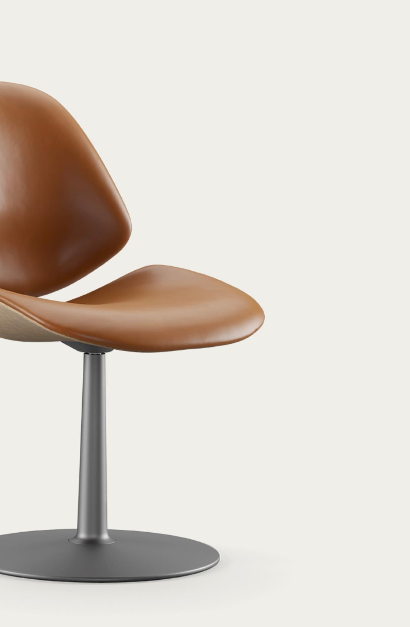 Salto and Sigsgaard Council Family Salon Chair Nevada Cognac For One Collection For Sale 1