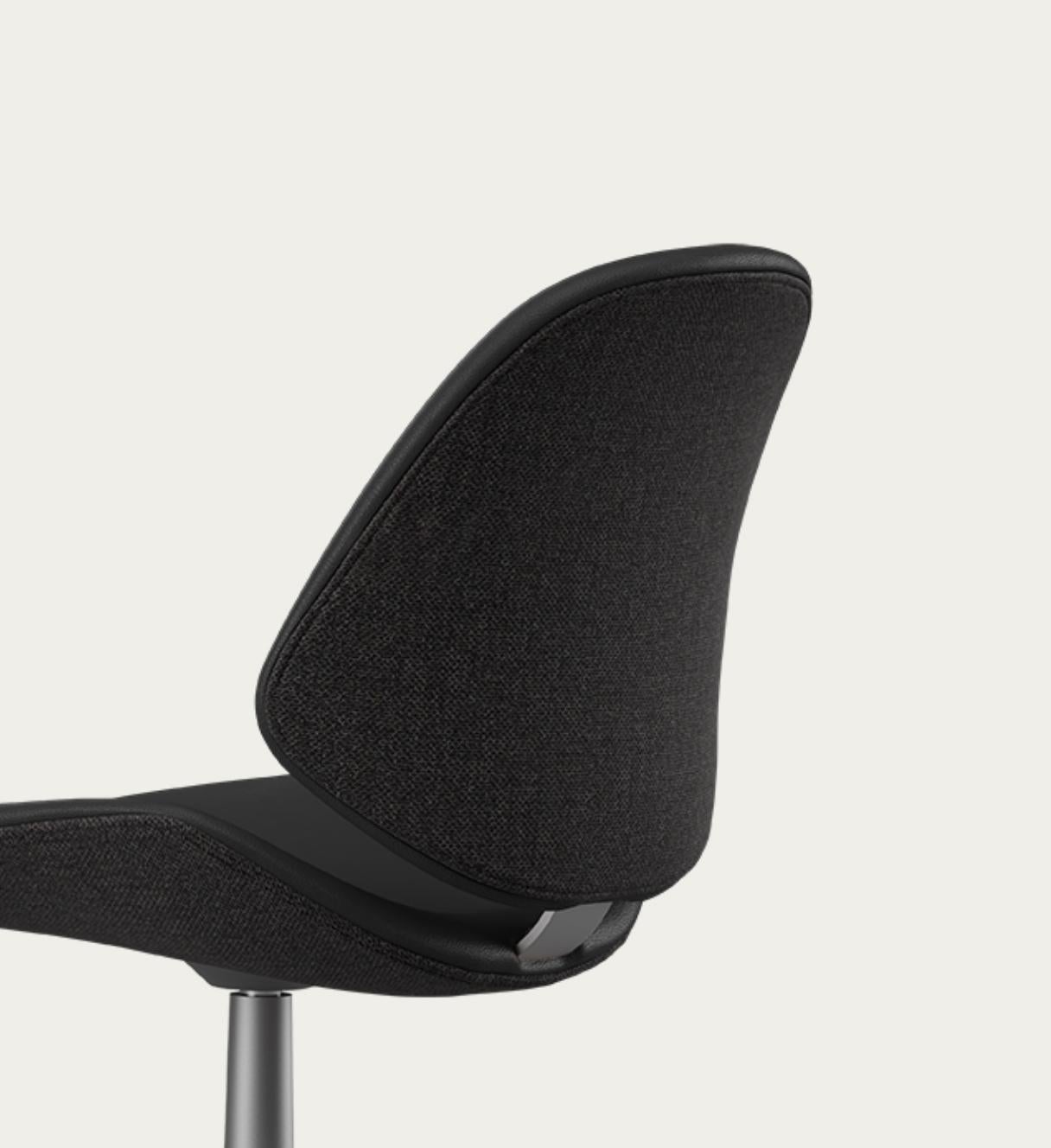 Leather Salto and Sigsgaard Council Family Salon Chair Prestige Black For One Collection For Sale