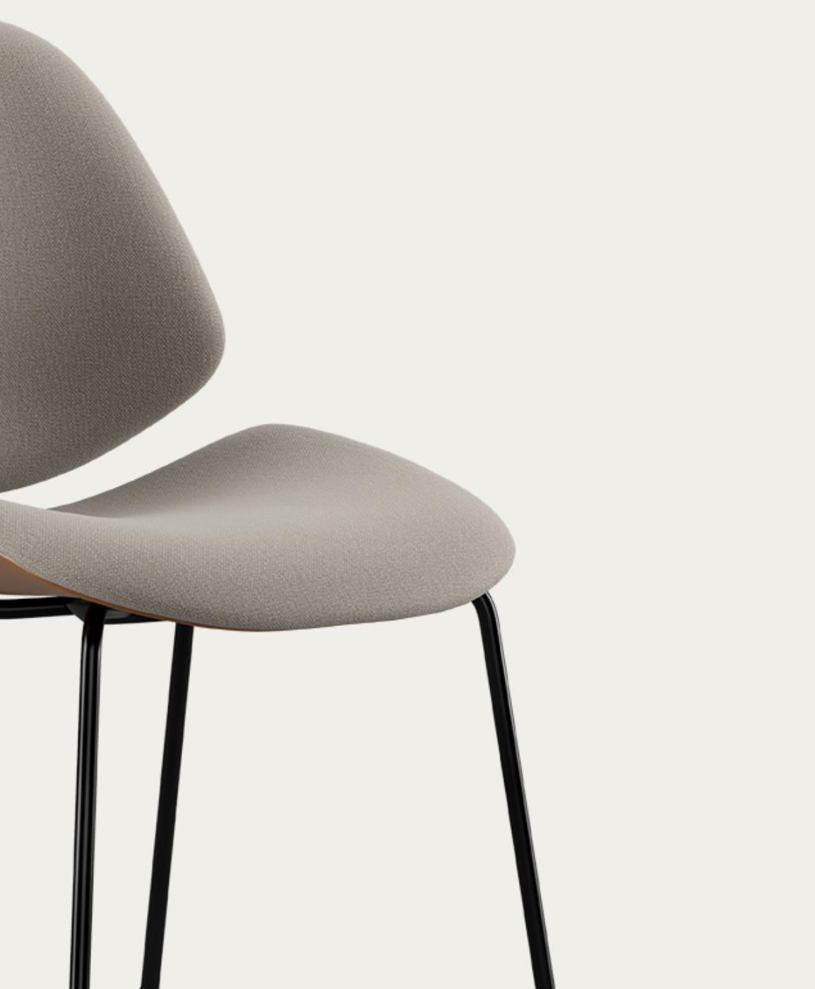 Fabric Salto and Sigsgaard Council Family Salon Chair Steelcut 224 For One Collection For Sale