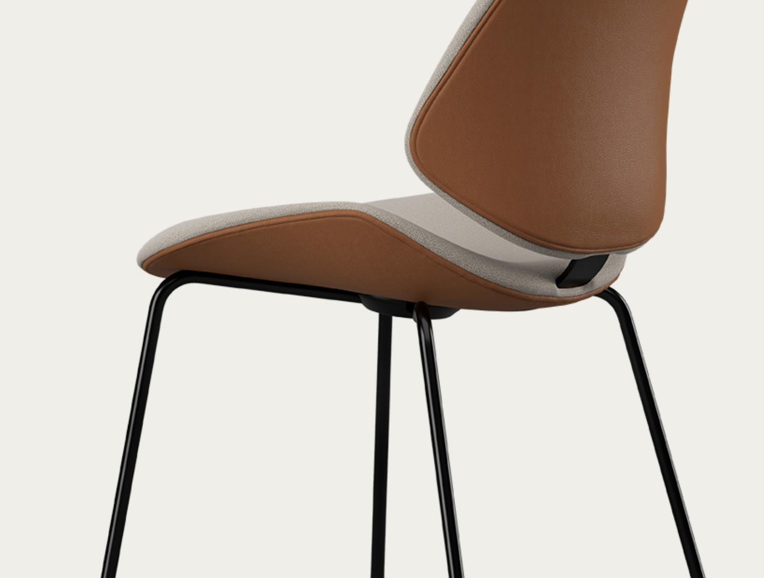 Contemporary Salto and Sigsgaard Council Family Salon Chair Steelcut  For One Collection For Sale