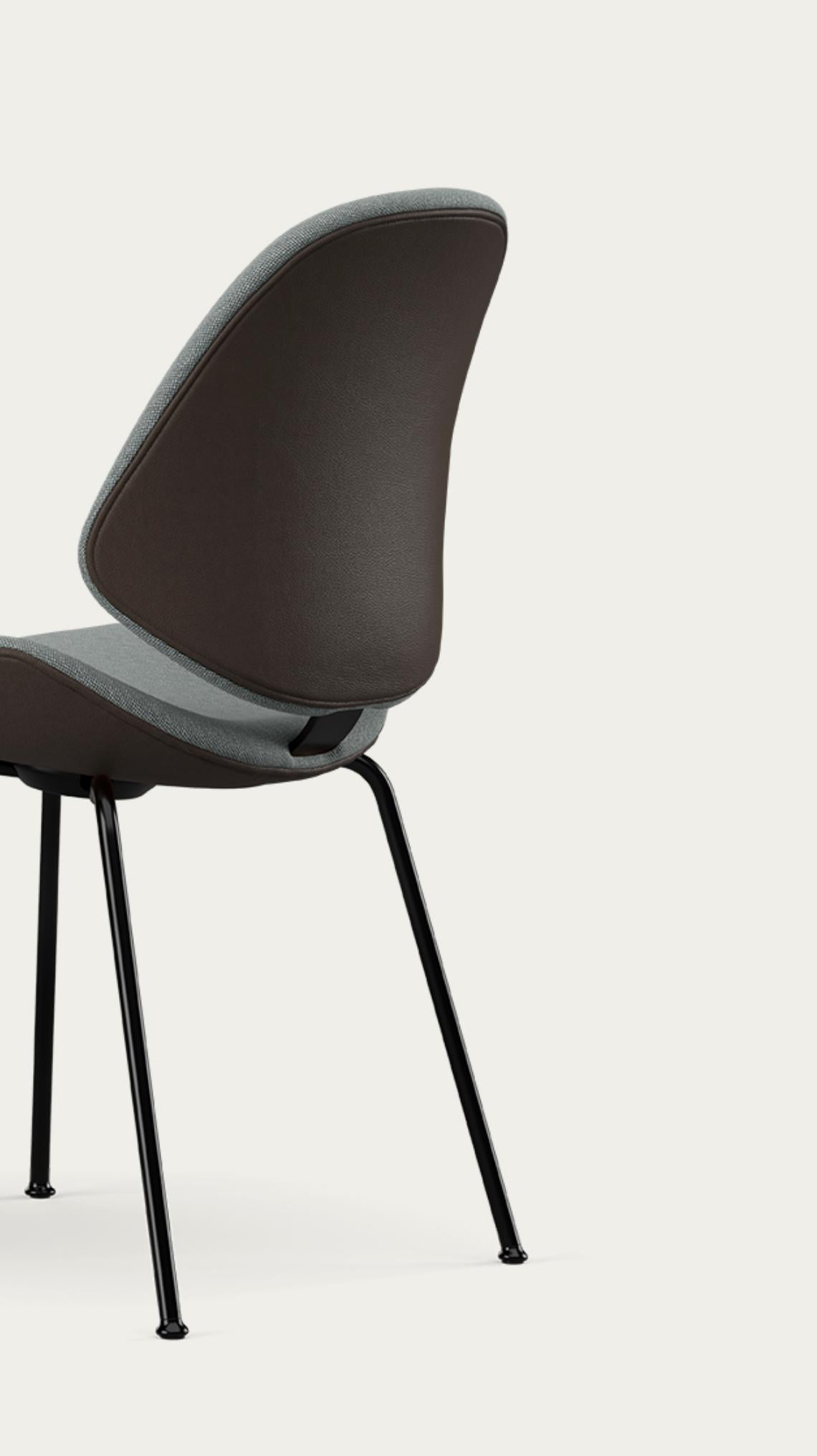 Fabric Salto and Sigsgaard Council Family Salon Chair Steelcut  For One Collection For Sale