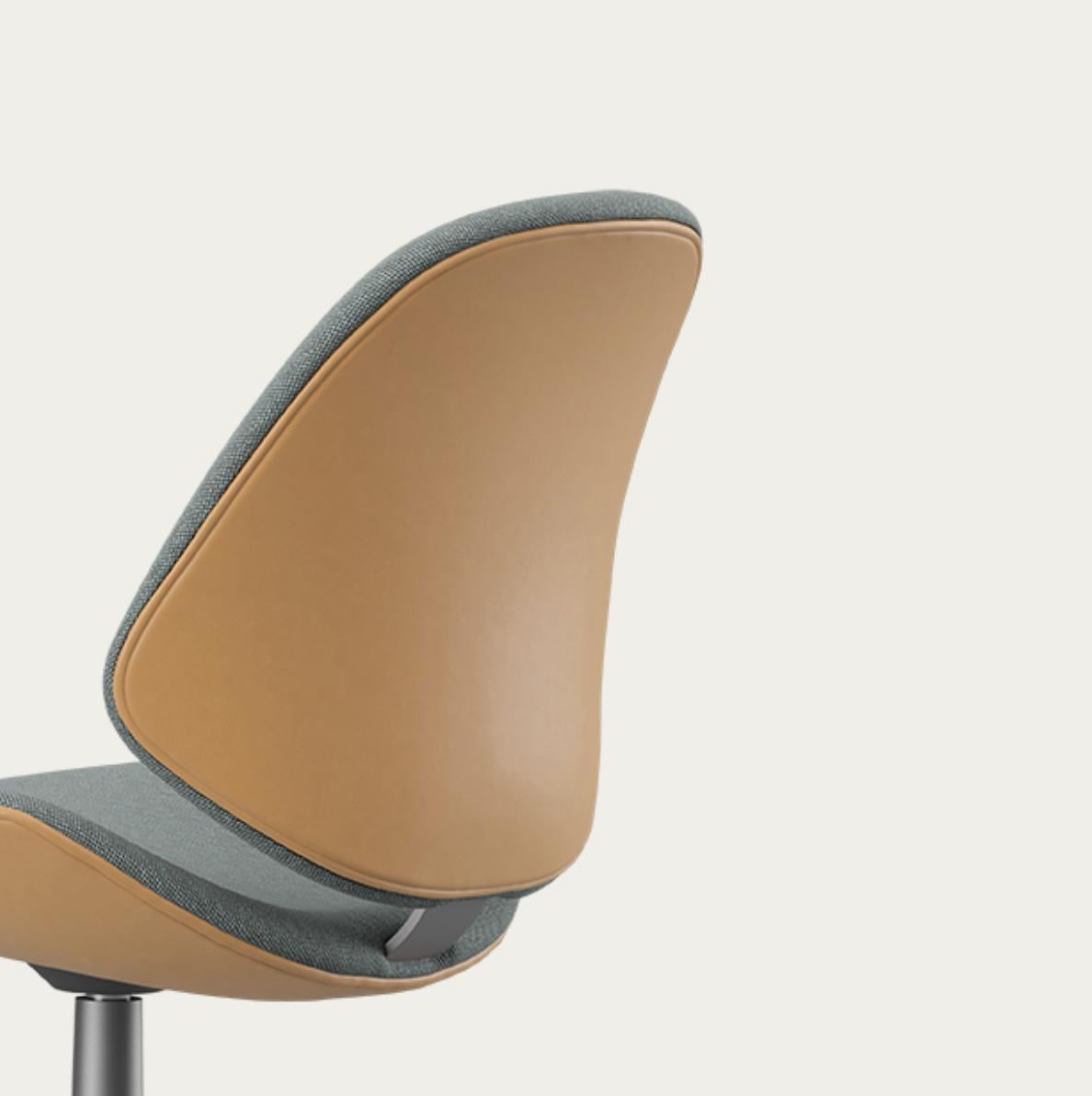 Fabric Salto and Sigsgaard Council Family Salon Chair Steelcut For One Collection For Sale
