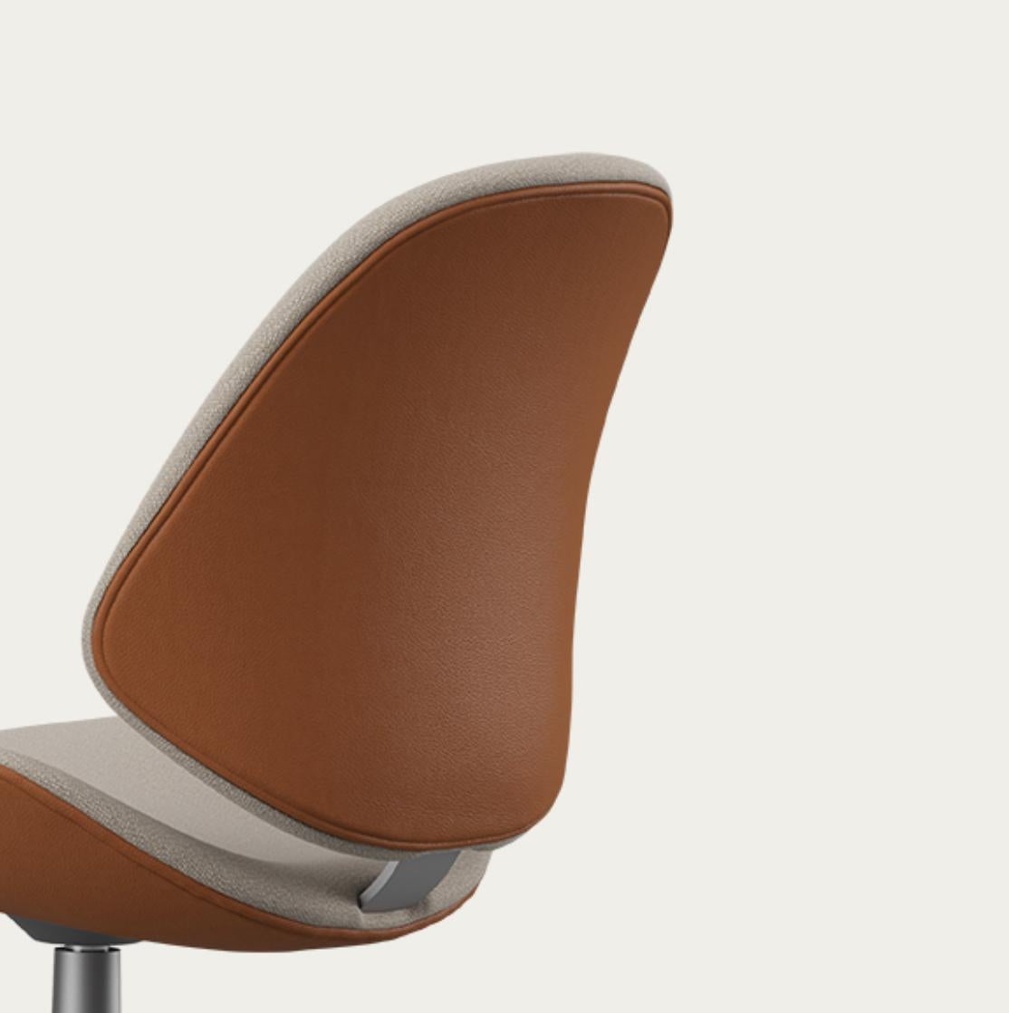 Fabric Salto and Sigsgaard Council Family Salon Chair Steelcut For One Collection For Sale
