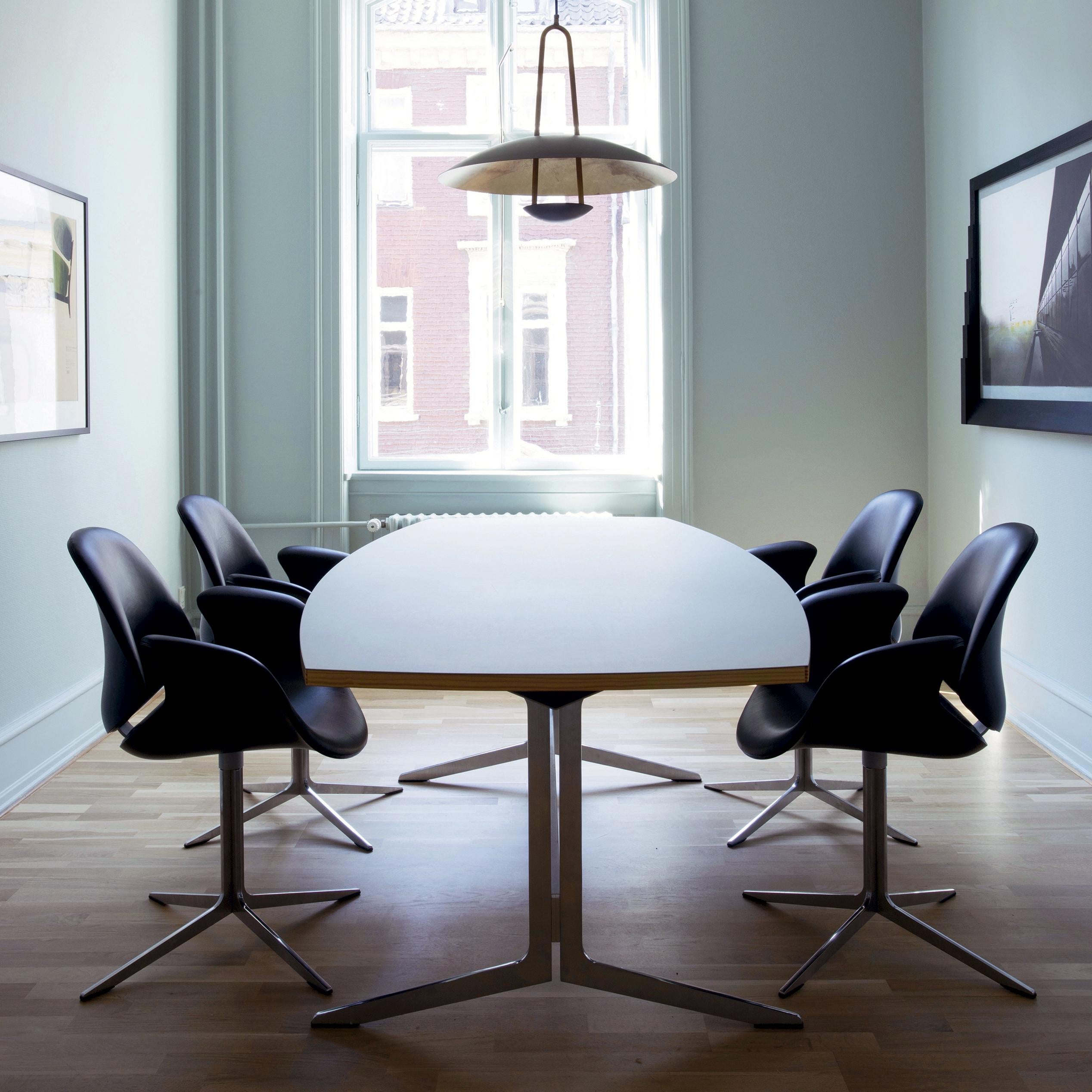 Contemporary Salto and Thomas Sigsgaard, KT 8013 Leather Council Chair by One Collection For Sale