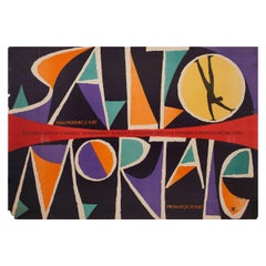 "Salto Mortale" 1956 Polish A1 Film Poster