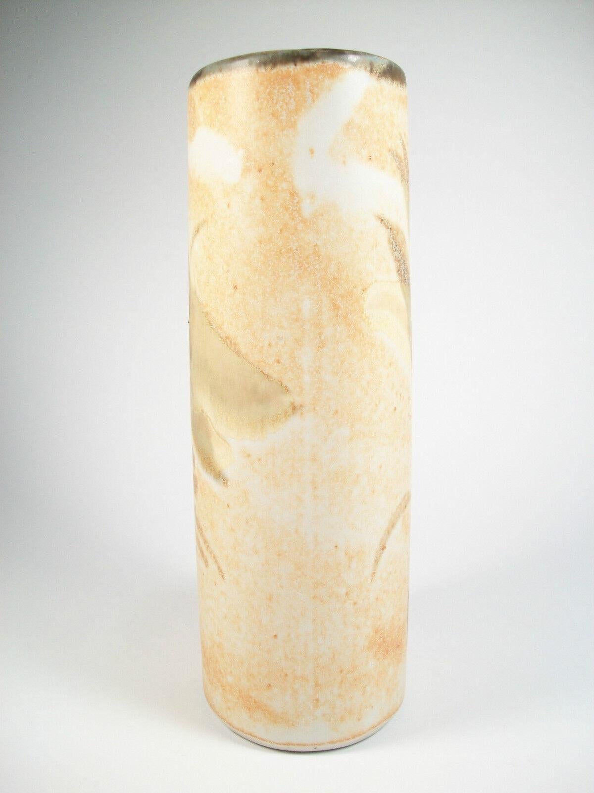 Hand-Crafted SALTSPRING POTTERY - Studio Pottery Stoneware Vase - Canada - Late 20th Century For Sale
