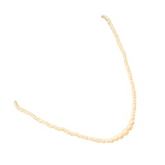 Collana di perle naturali Saltwater, oro giallo 18 carati