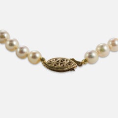 Saltwater Pearl Necklace with Gold-Filled Clasp