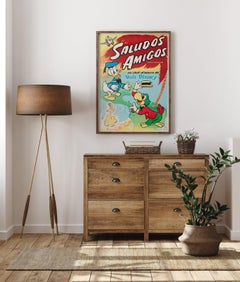 Saludos Amigos c1950 French Moyenne Film Poster