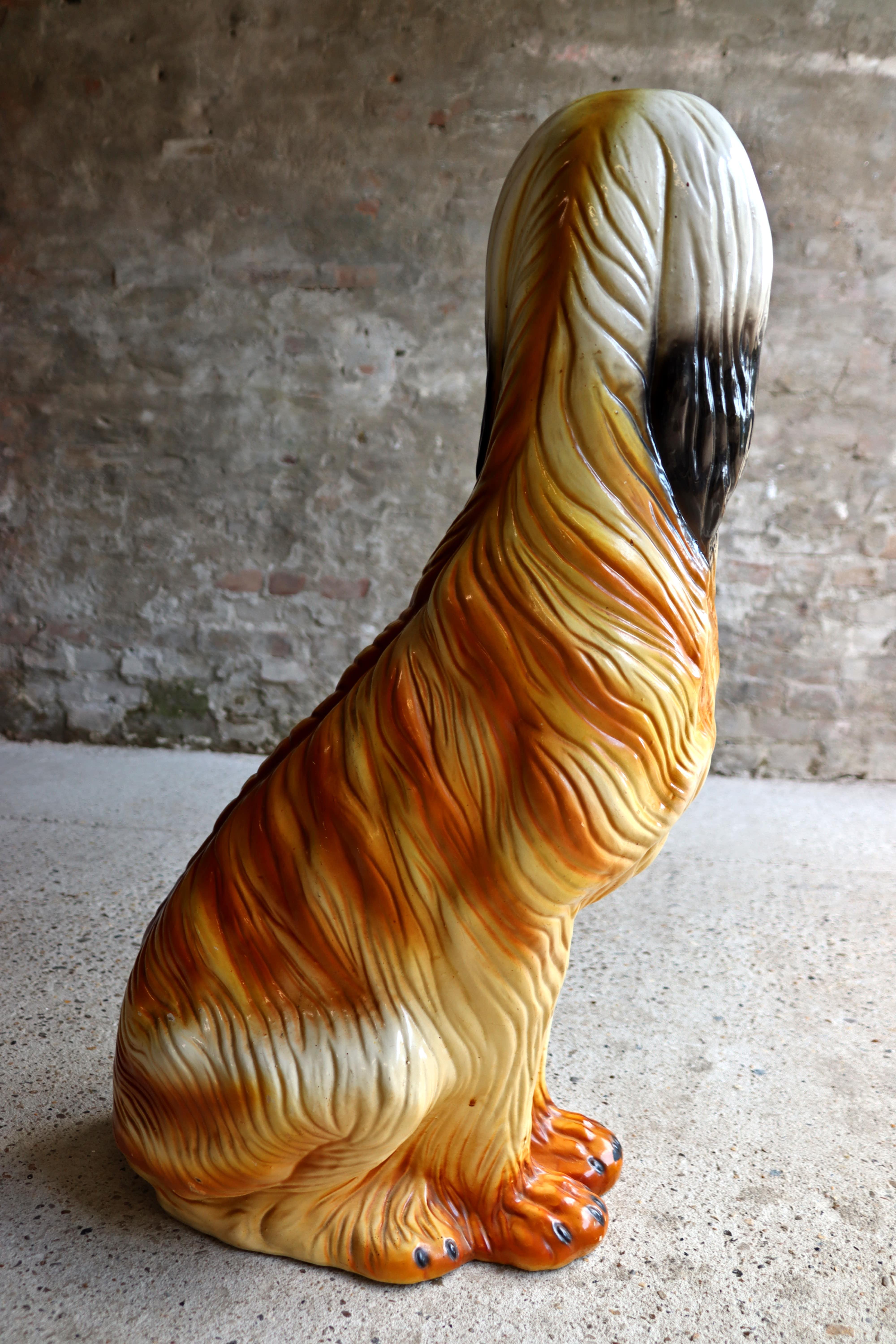 Saluki Windhund - Keramik - Statue - 1980er Jahre im Angebot 7