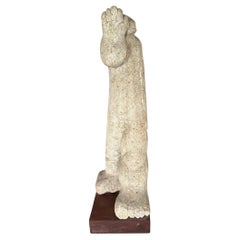 'Salut', Stone sculpture by Jacques Trouvé, France, 1972