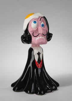 Salvad' Oeuf Ceramic Sculpture by Massimo Giacon for Superego Editions, Italy
