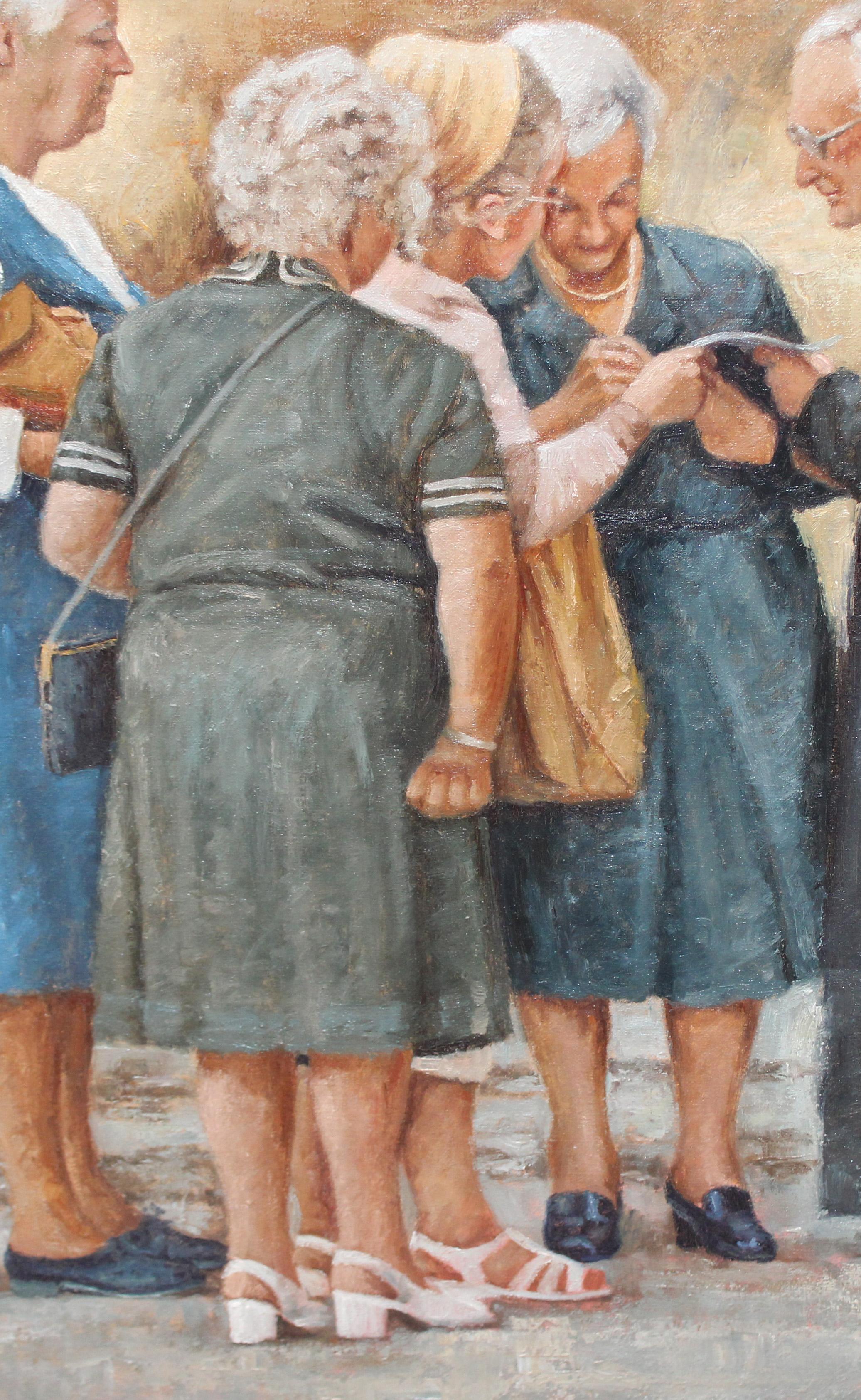 Óleo sobre tela - Los consejos del Sacerdote (Realismus), Painting, von Salvador Altarriba